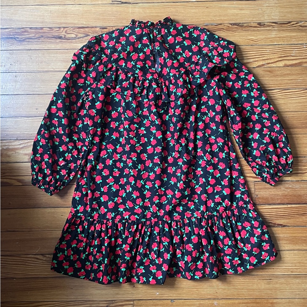 Zara Floral Print Bishop Sleeve Sundress - Picture 4 of 5